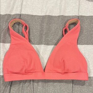 Coral swimsuit top